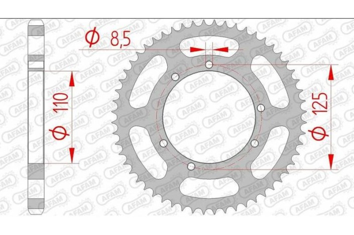 Couronne AFAM acier standard 59104 - 428