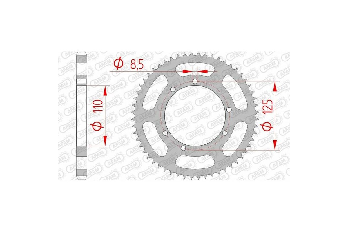 Couronne AFAM acier standard 59104 - 428