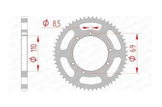 Couronne AFAM acier standard 59104 - 428