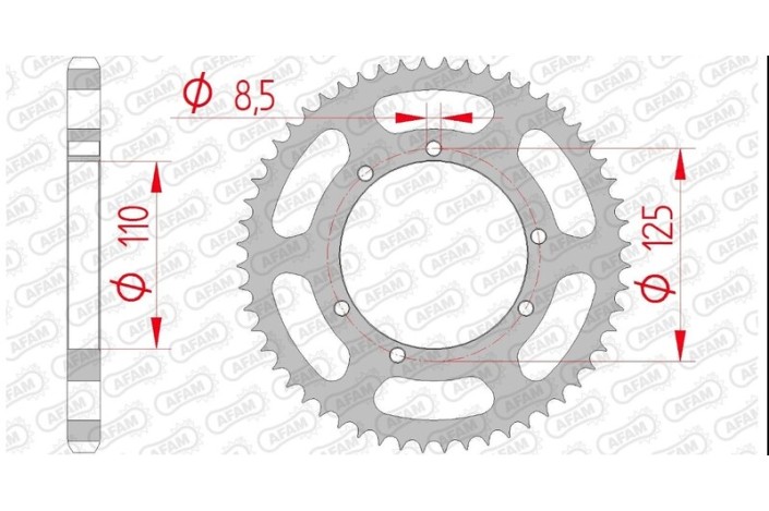 Couronne AFAM acier standard 59104 - 428