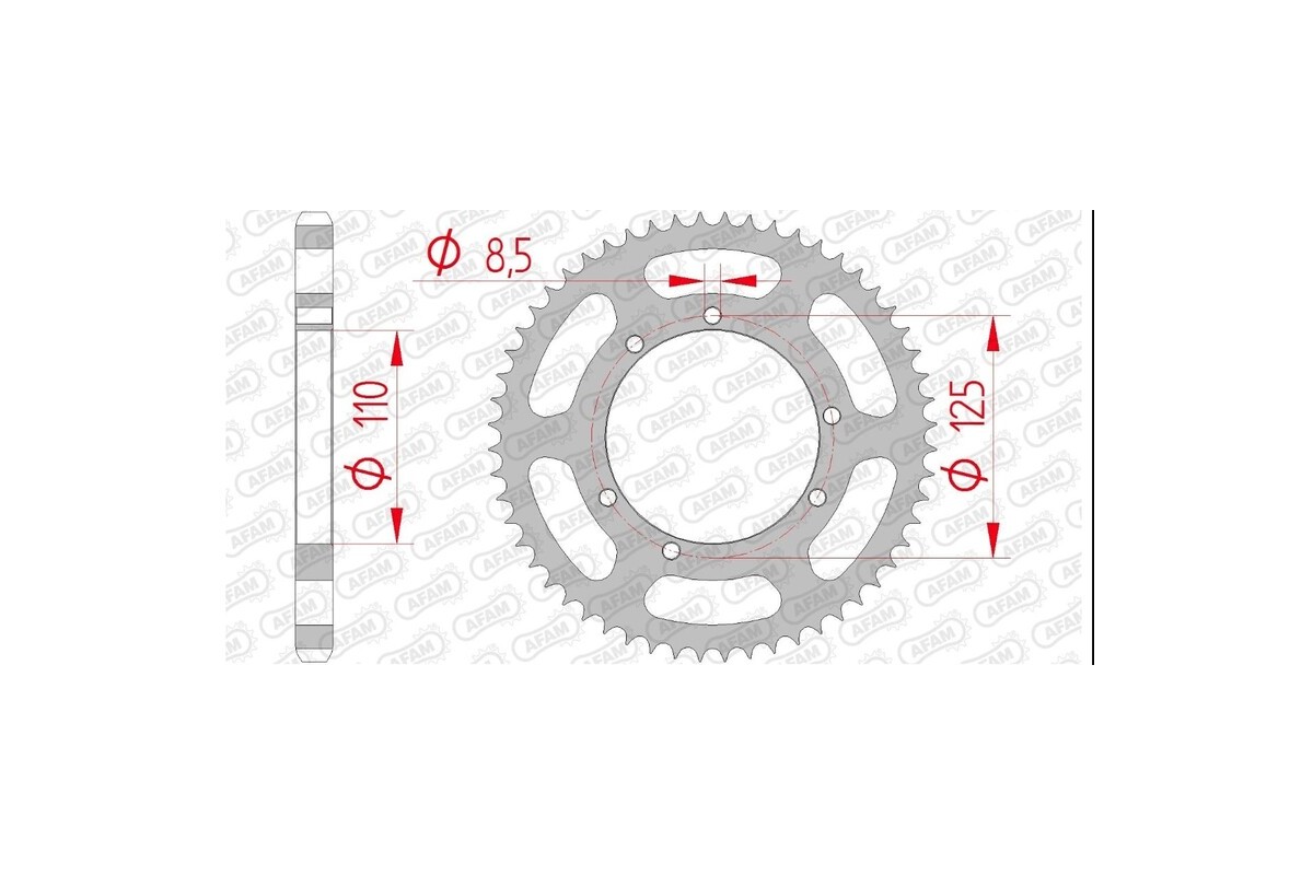 Couronne AFAM acier standard 59104 - 428
