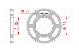 Couronne AFAM acier standard 59104 - 428