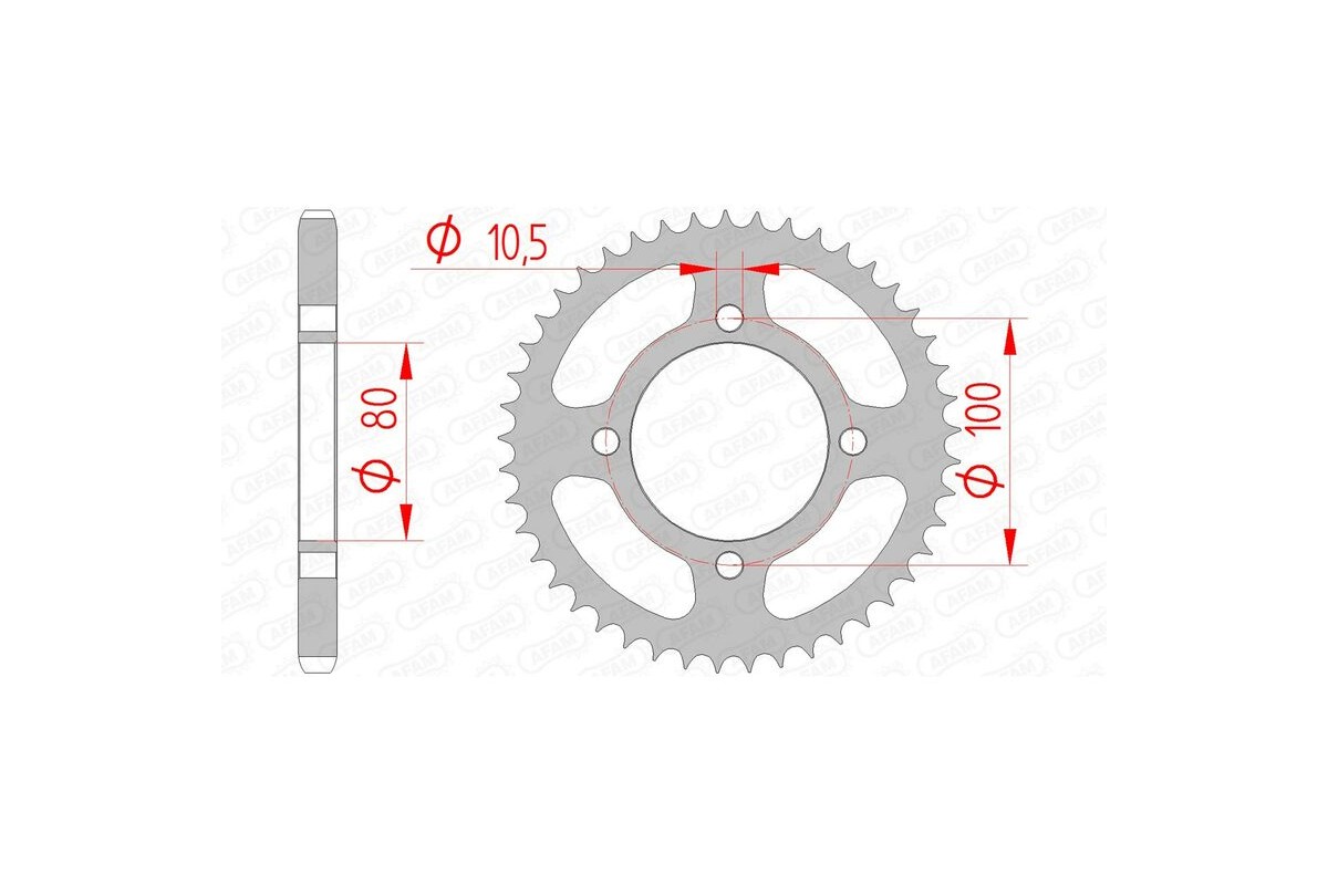 Couronne AFAM acier standard 14213 - 428