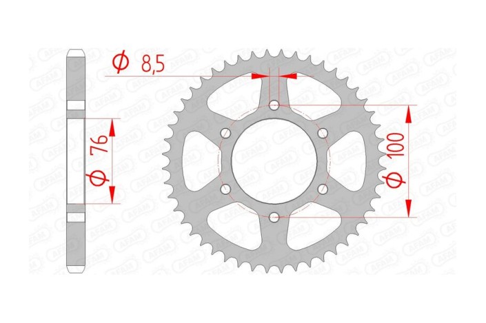 Couronne AFAM acier standard 12227 - 428