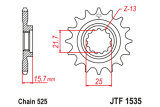 Pignon JT SPROCKETS acier anti-bruit 1535 - 525