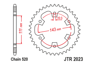Couronne JT SPROCKETS acier standard 2023 - 520
