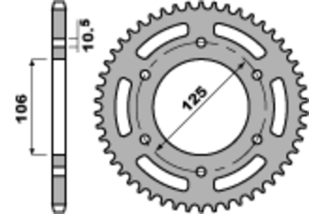 Couronne PBR acier standard 4530 - 520