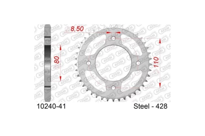 Couronne AFAM acier standard 10240 - 428