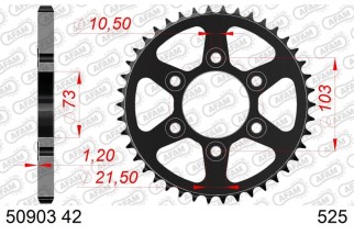 Couronne AFAM acier standard 50903 - 525