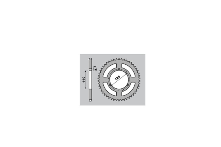 Couronne PBR acier C45 standard 4390 - 428