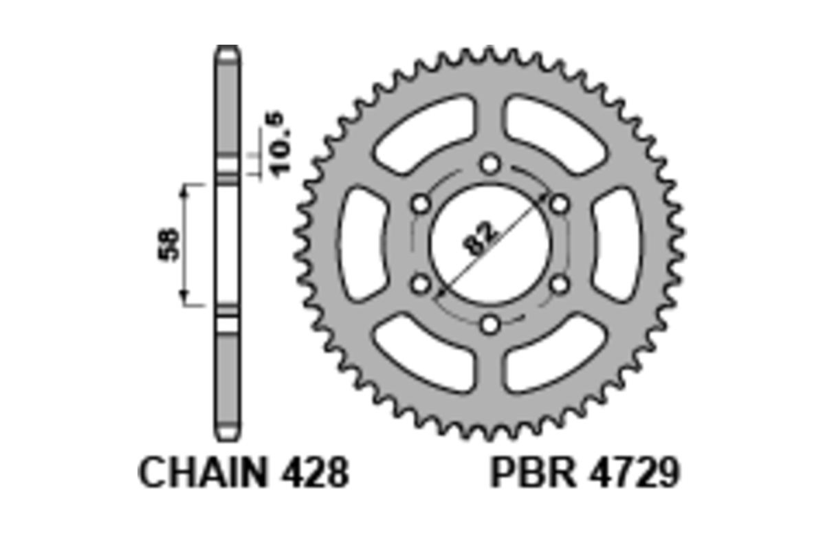 Couronne PBR acier standard 4729 - 428