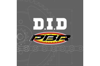 Kit chaîne DID/PBR 420D 13/48 (non-OEM) standard - couronne acier standard