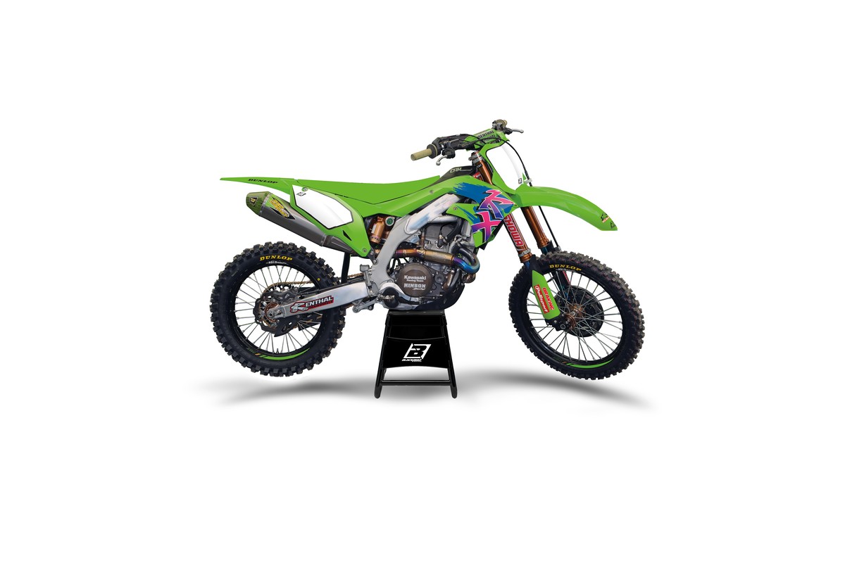 Kit déco BLACKBIRD Retro - Kawasaki KX125/250