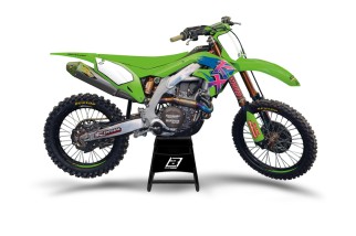 Kit déco BLACKBIRD Retro - Kawasaki KX125/250