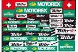 Planche d'autocollants BLACKBIRD Motorex & Bihr