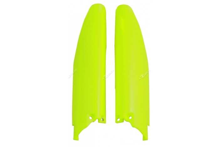 Protections de fourche RACETECH - jaune fluo