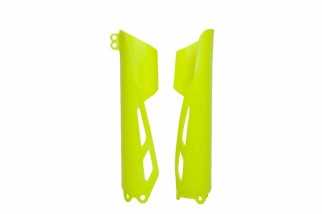 Protections de fourche RACETECH - jaune fluo