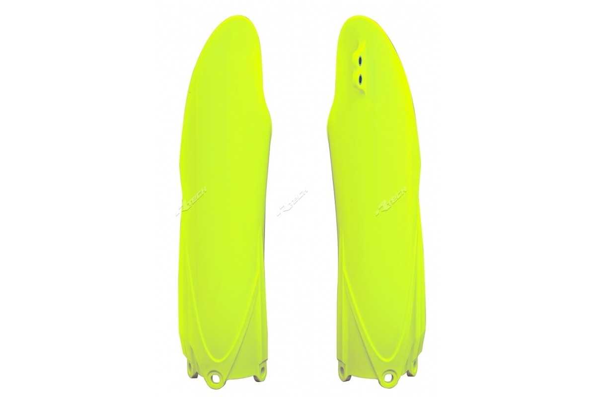 Protections de fourche RACETECH - jaune fluo