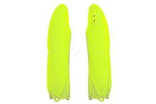 Protections de fourche RACETECH - jaune fluo