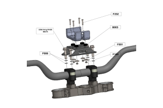 Support de GPS pour guidon X-Trig/PHDS