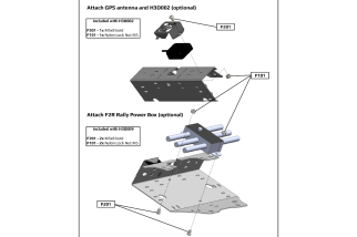 Support de protection de navigation pour antennes PB001 et GPS