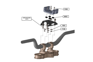 Support GPS pour guidon KTM/HUSQVARNA