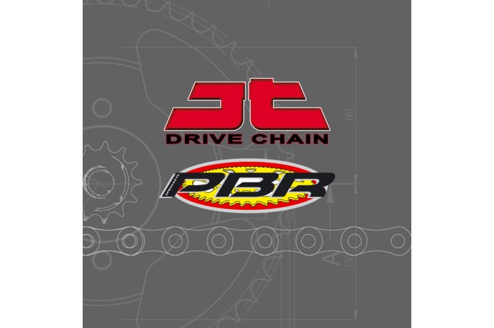 Kit chaîne JT/PBR 525Z3 15/43 super renforcé - couronne standard
