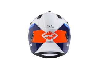 Casque KENNY Miles Graphic Blanc Bleu Rouge – Motocross Enduro