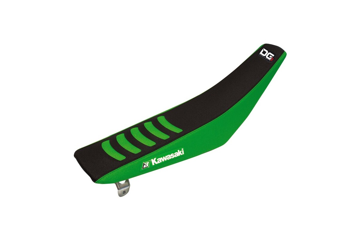 Housse de selle BLACKBIRD Double Grip 3 noir/vert Kawasaki KX85