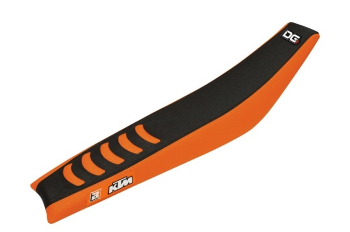 Housse de selle BLACKBIRD Double Grip 3 orange/noir KTM SX85