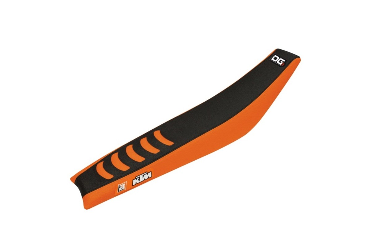 Housse de selle BLACKBIRD Double Grip 3 orange/noir KTM SX85