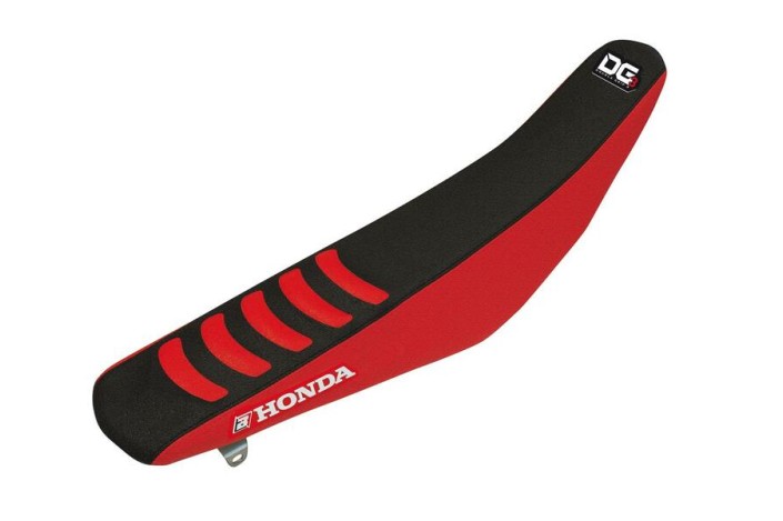 Housse de selle BLACKBIRD Double Grip 3 rouge/noir Honda CRF250R/450R