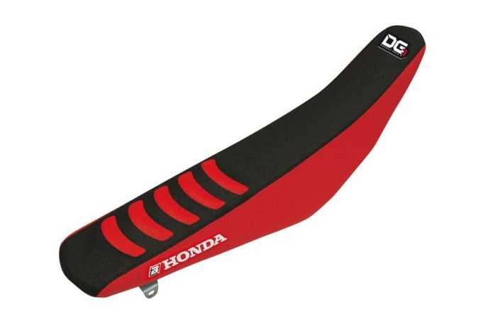 Housse de selle BLACKBIRD Double Grip 3 rouge/noir Honda CRF250R/450R