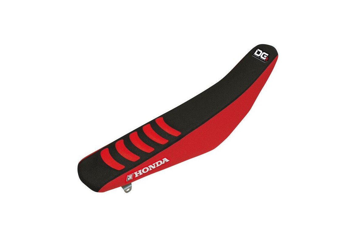 Housse de selle BLACKBIRD Double Grip 3 rouge/noir Honda CRF250R/450R