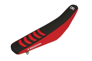 Housse de selle BLACKBIRD Double Grip 3 rouge/noir Honda CRF250R/450R