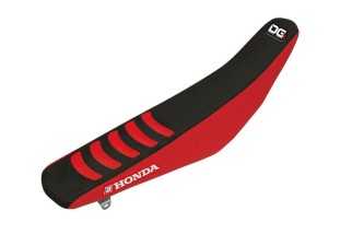 Housse de selle BLACKBIRD Double Grip 3 rouge/noir Honda CRF250R/450R