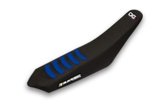 Housse de selle BLACKBIRD Double Grip 3 noir/bleu Sherco SE/SEF/SE-R/SEF-R