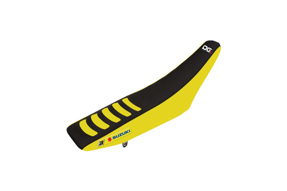 Housse de selle BLACKBIRD Double Grip 3 jaune/noir Suzuki RM85