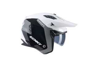 Casque KENNY Miles Graphic Blanc Gris – Homologué ECE 22-06