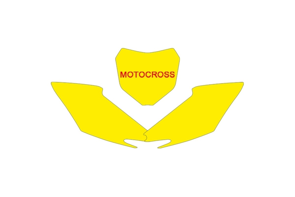 Fonds de plaque BLACKBIRD noir Honda CRF250R/450R