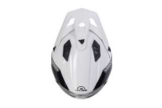 Casque KENNY Miles Graphic Blanc Gris – Homologué ECE 22-06