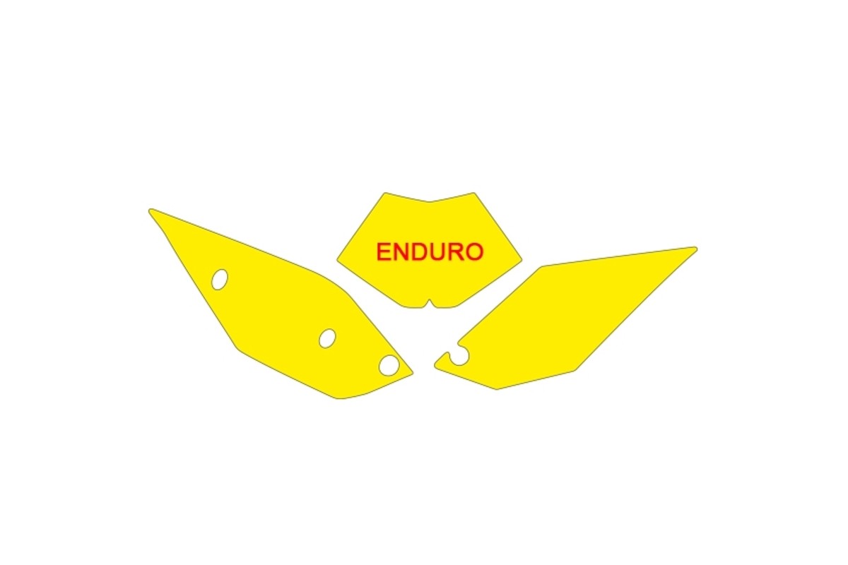 Fonds de plaque BLACKBIRD jaune Beta RR