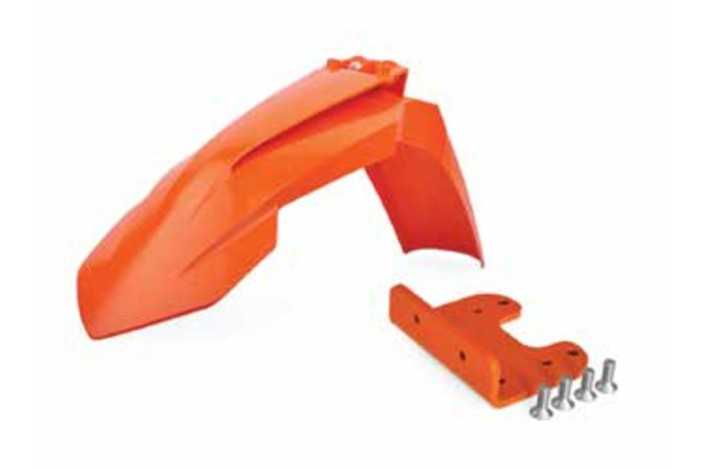 Garde-boue avant POLISPORT restylé orange avec adaptateur KTM