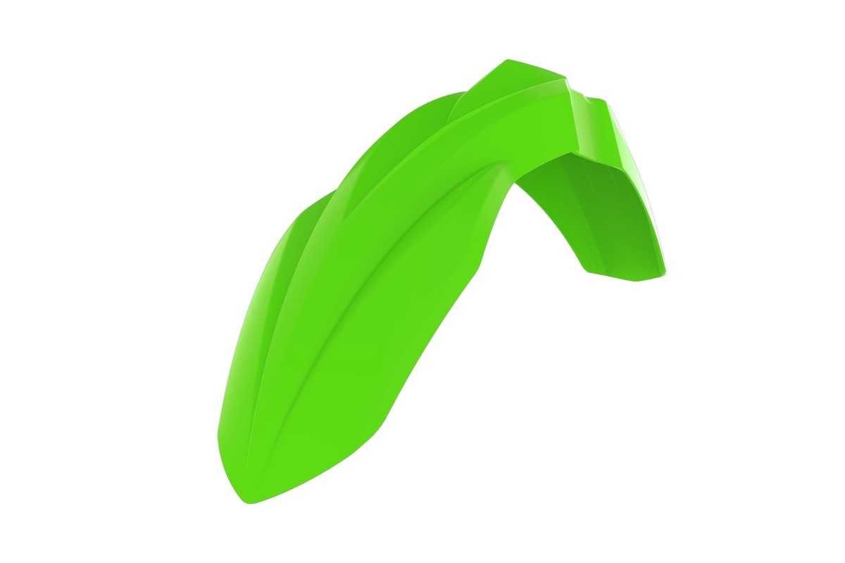 Garde-boue avant POLISPORT vert citron Kawasaki KX125/250