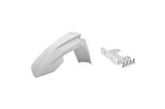 Garde-boue avant POLISPORT restylé blanc avec adaptateur KTM