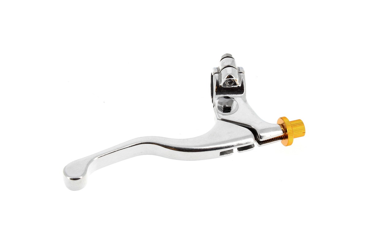 Levier de frein court + cocotte BIHR aluminium coulé poli universel