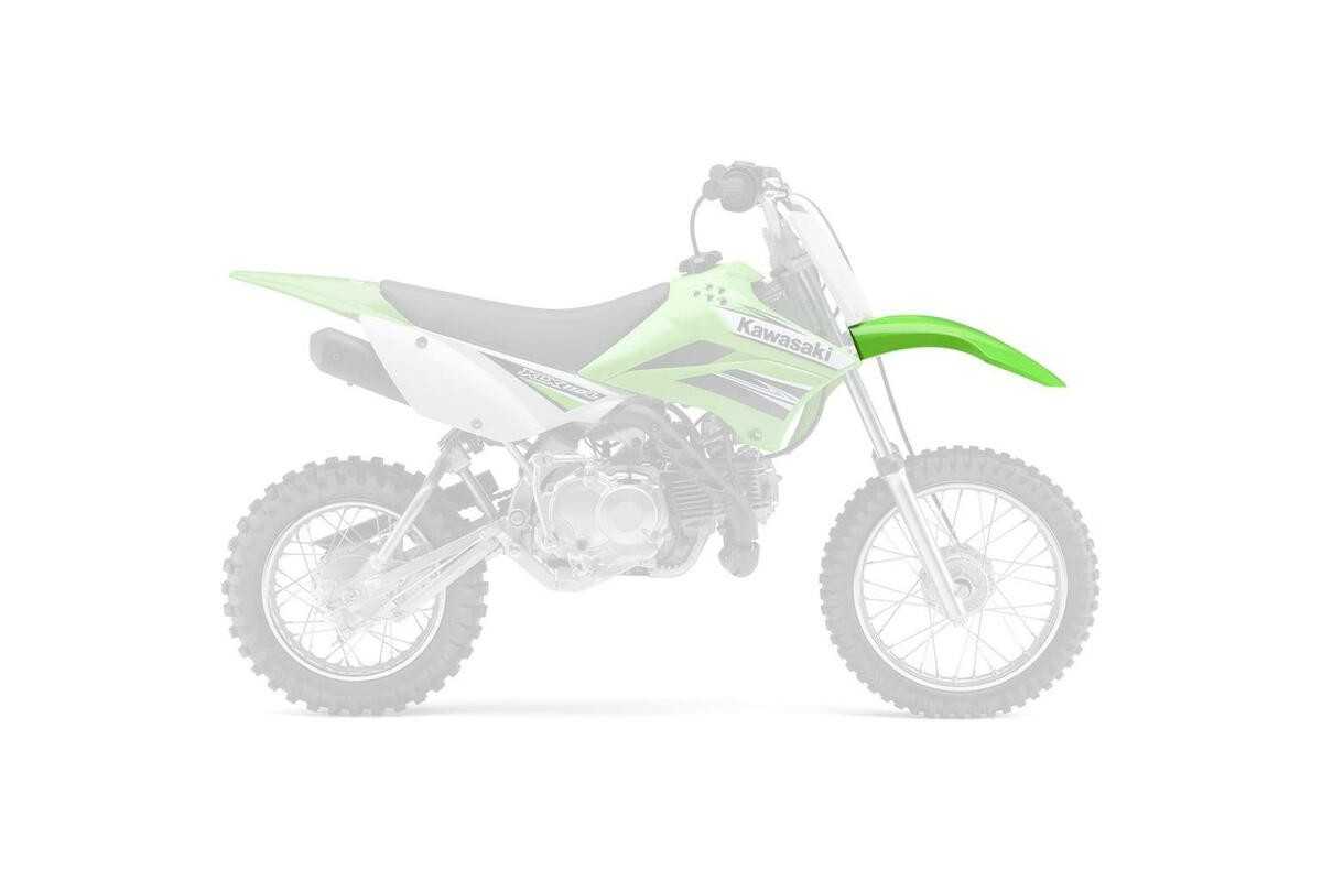 Garde-boue avant UFO vert KX Kawasaki KLX110
