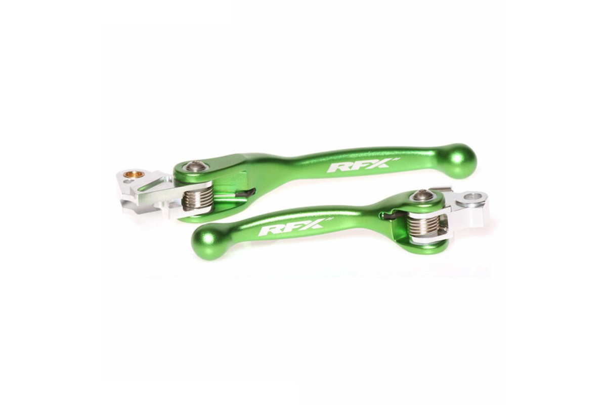 Jeu de leviers retournables forgés RFX Race (Vert) - Kawasaki KXF450