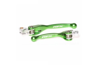 Jeu de leviers retournables forgés RFX Race (Vert) - Kawasaki KXF450
