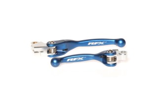 Jeu de leviers retournables forgés RFX Race (Bleu) - Yamaha YZ65/ 85